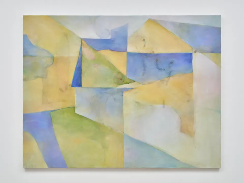 Sihyeon Lee, ama, 2025, oil, graphite on canvas, 112.1 x 145.5 cm (Image courtesy of KICHE and Sihyeon Lee)