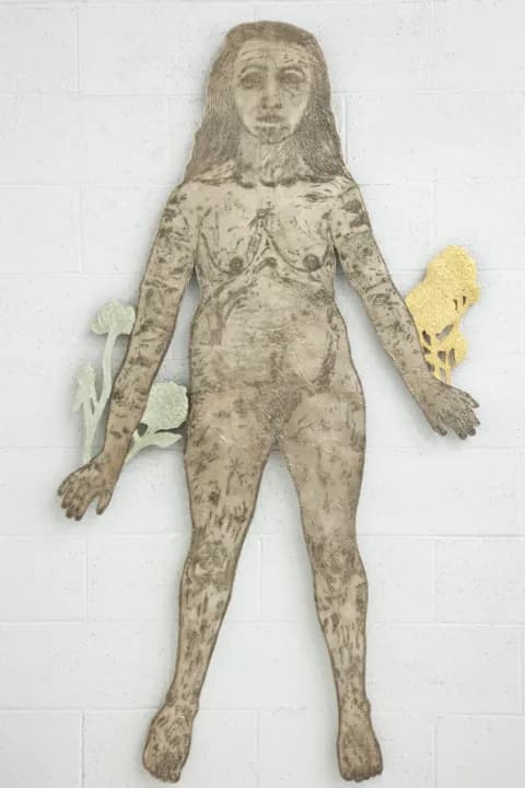키키 스미스(1954- ), 〈코르사주〉, 2011, 동합금, 금, 172×97×3cm, 유일본