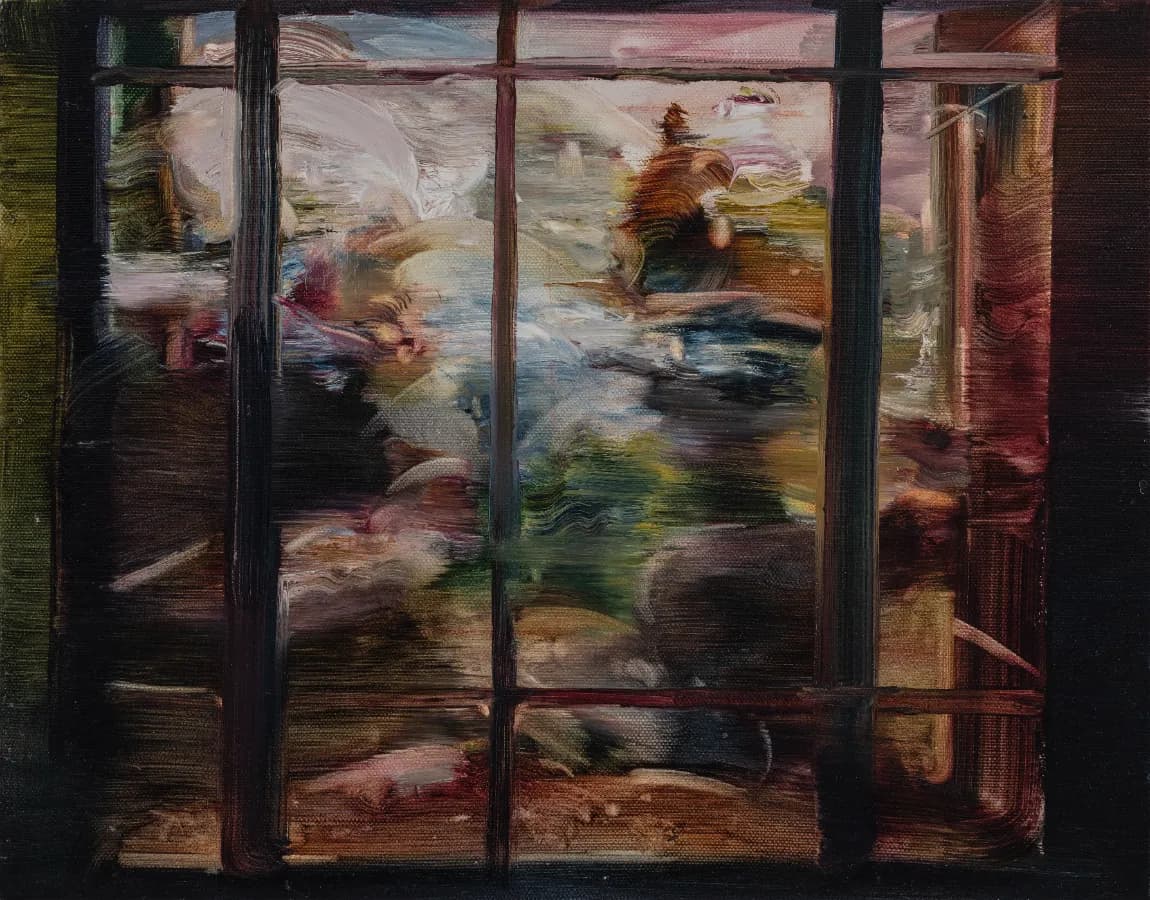 임희재 Heejae Lim, Study for Stuffed Stuffed Chamois and Wild Sheep, 2022, Oil on canvas, 27.3 x 34.8cm
© Courtesy of the artist