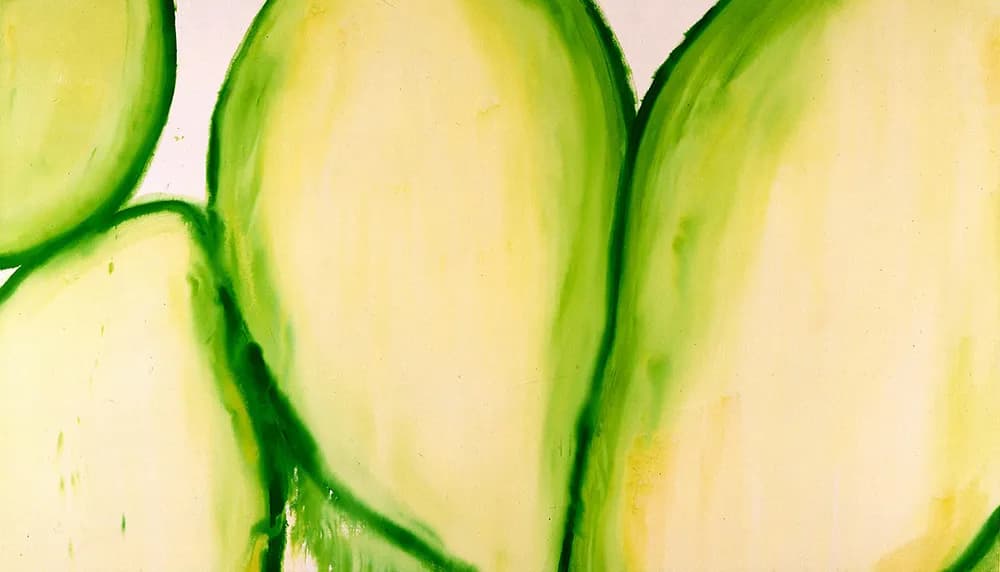 丸山直文, untitled(緑葉), 1990, acrylic on cotton, 192x333cm Copyright the artist, Courtesy of ShugoArts