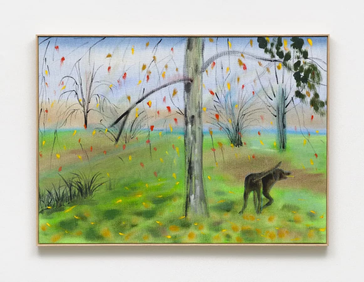 김민수 Minsu Kim, 공원에서 Park, 2022, Acrylic, oil on canvas, 65.1 x 90.9cm
© Courtesy of the artist