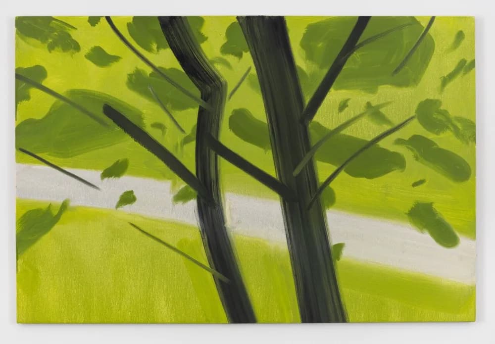 アレックス・カッツ《Summer 17》2023, 麻に油彩, 121.9×182.9 cm, Alex Katz is represented by GRAY Chicago/New York