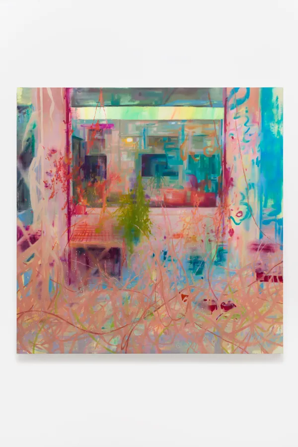 구유빈, Autumn Breeze, oil on canvas, 150 x 150 cm, 2025(제공: 인가희갤러리)