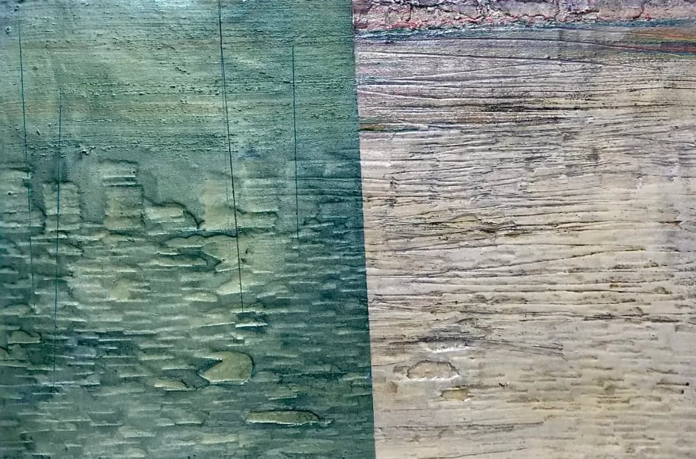 " LINES 01 " mixed media 53.5×81 cm 2025