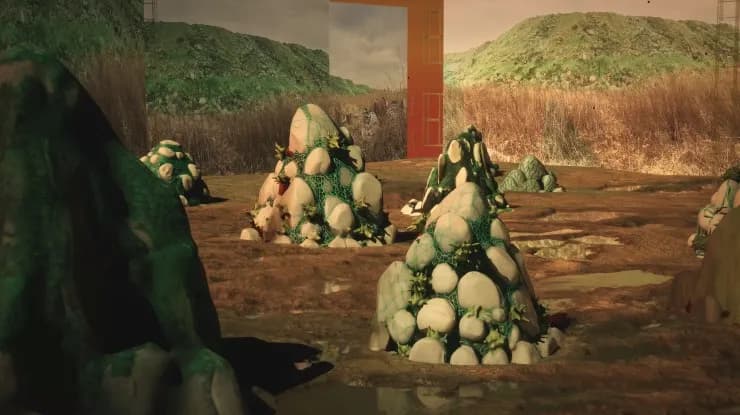 언메이크랩, 〈뉴-빌리지〉, 2025, 기록영상, 게임엔진, 단채널 비디오, 4K, 컬러, 사운드(스테레오), 24분. 작가 제공. ⓒ 언메이크랩.