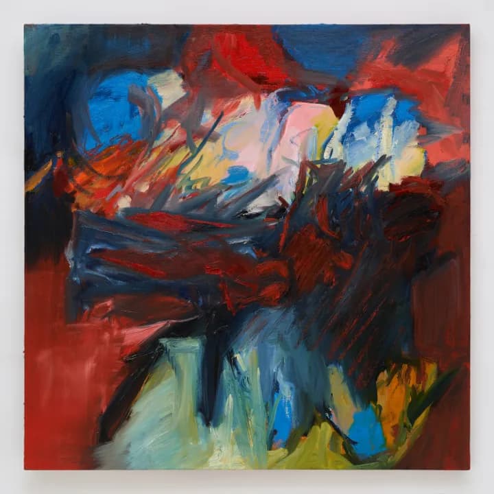 No.31 (거울), 2023, 캔버스에 유채, 91 x 91 cm(제공: 더 소소)