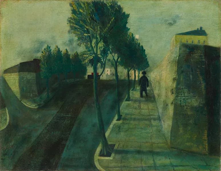 松本竣介《並木道》1943年 東京国立近代美術館